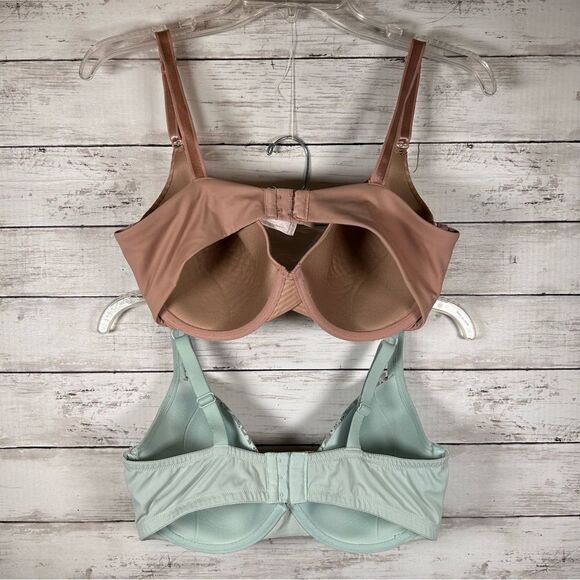 Warner’s Blissful Benefits Lot (2) Padded Underwire Bra 38D - Picture 2 of 10